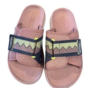 Merrell Hut Ultra Slide Pink(Burlwood) Mesh Adjustable Strap Size 9 Womens